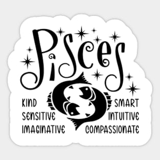 Zodiac Signs Pisces Sticker